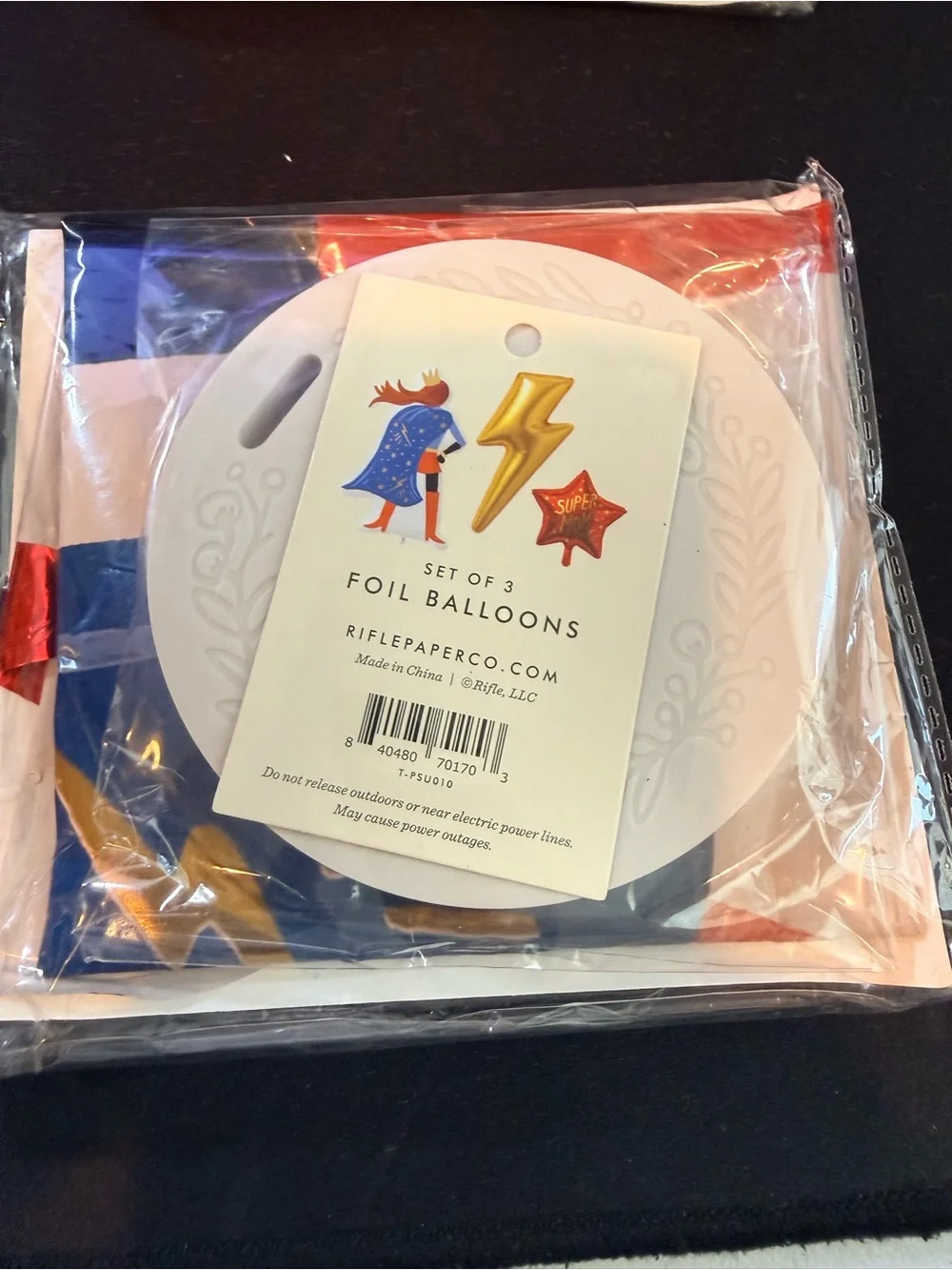 4 packages of Mothers Day Foil Balloon sets with weights